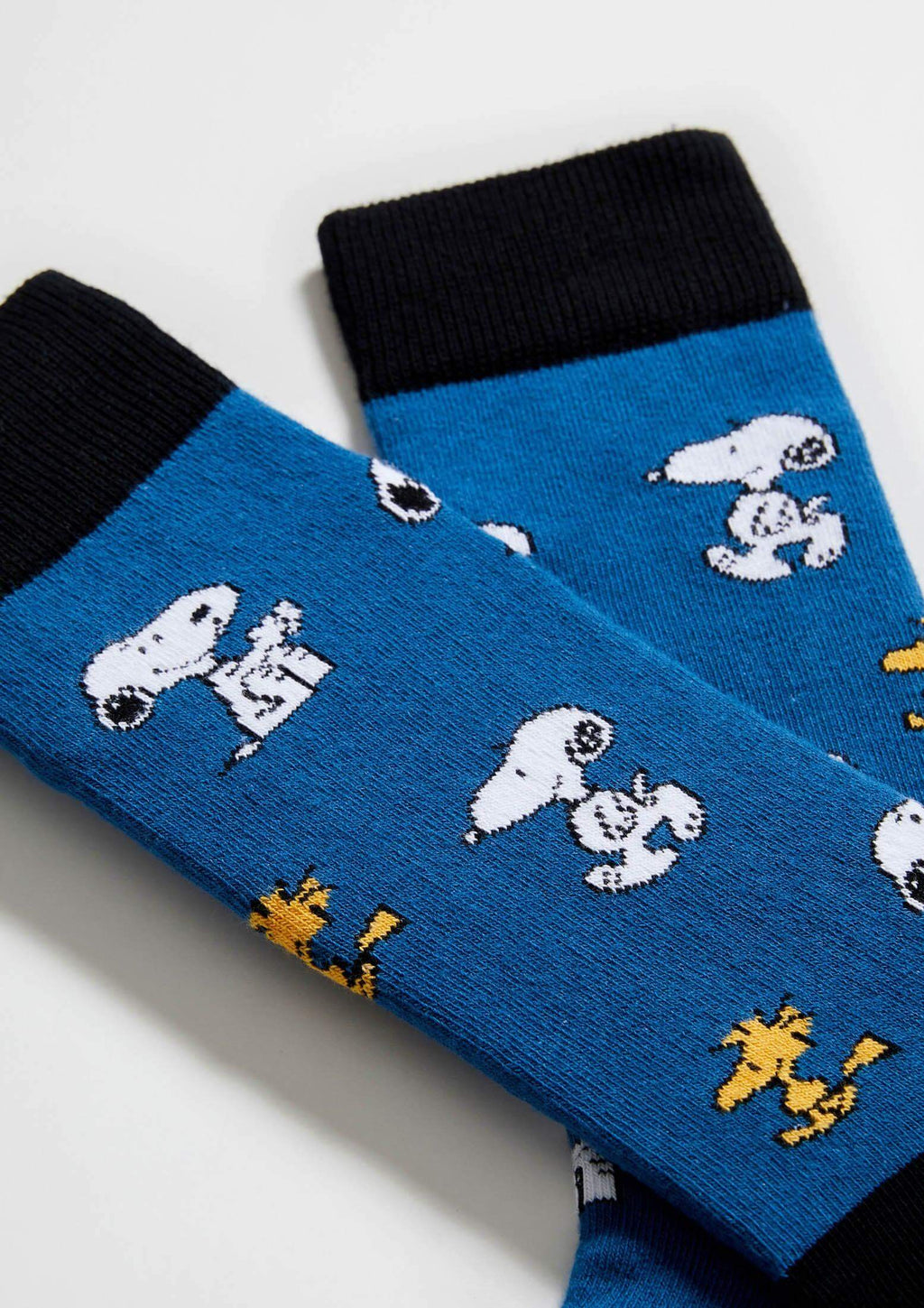Estampado de Snoopy y Woodstock en azul - BeSnoopy - calcetines - BESOCKS