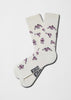 Calcetines BeJapan Sumo con diseño de luchadores de sumo en rosa sobre fondo off-white - BESOCKS