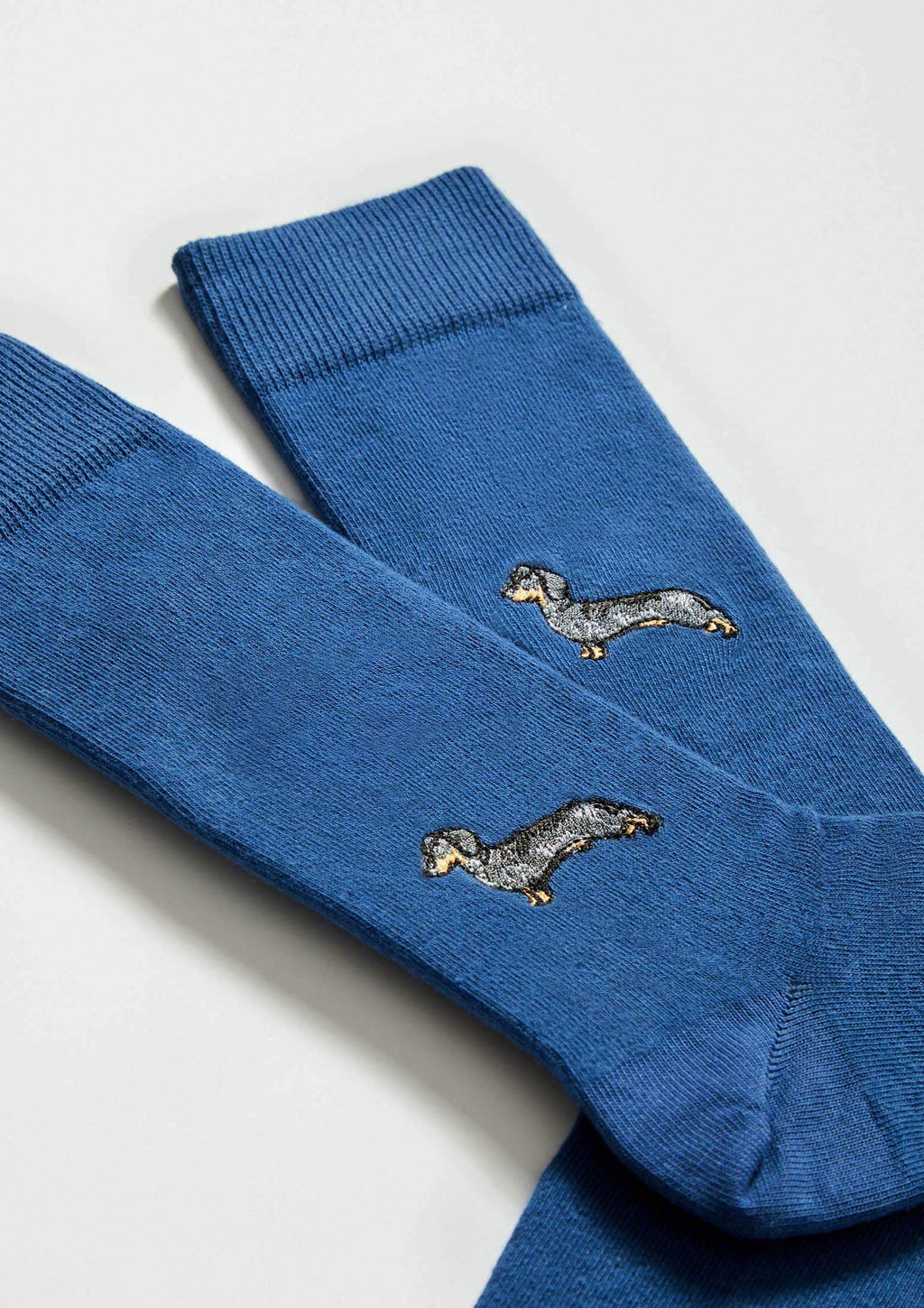 calcetines con bordado hombre