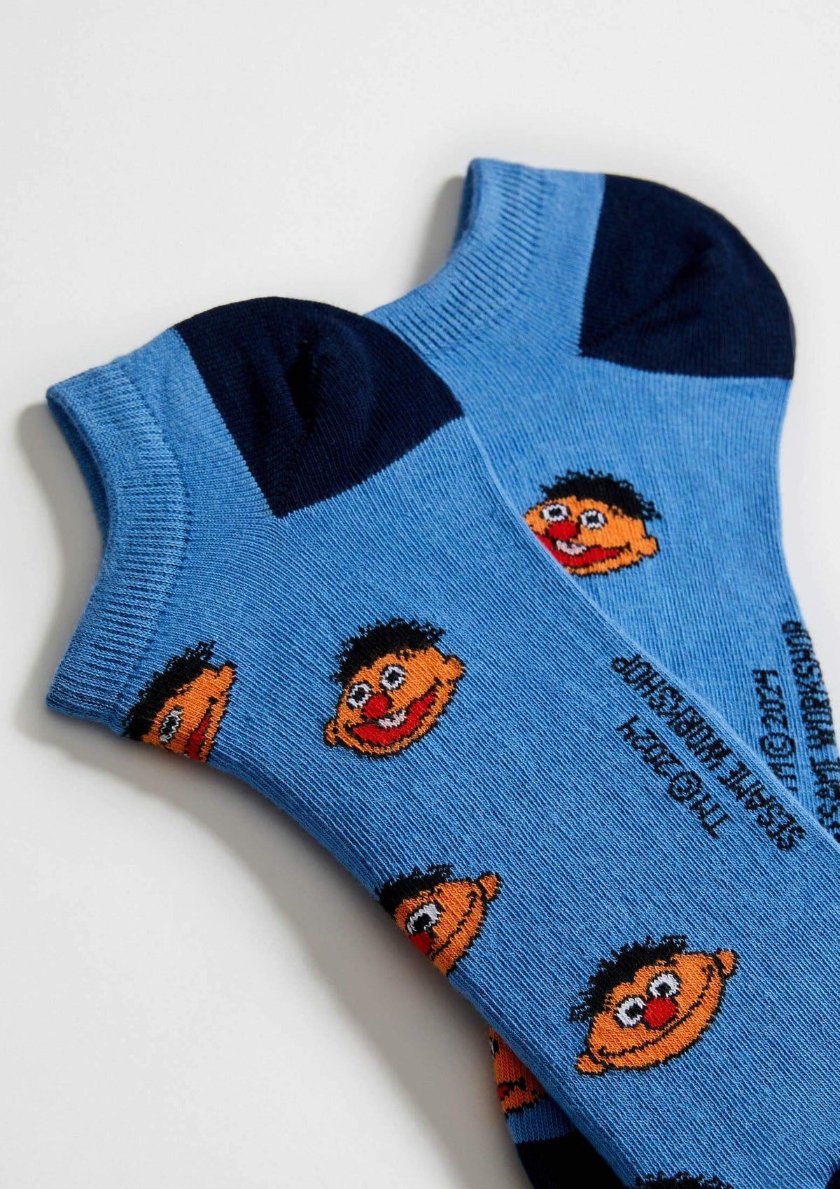 Calcetines tobilleros con estampado de Epi en azul claro - BeSesameStreet Epi Blue Ankle - BESOCKS